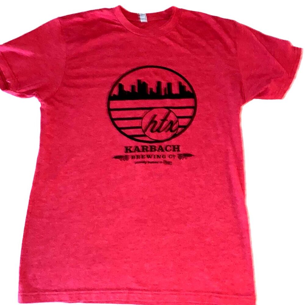 Karbach Brewing Company Men's Red Shirt SMALL
